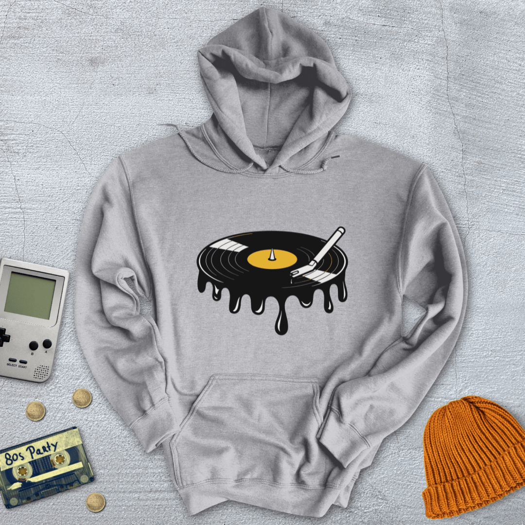 Printify Hoodie Sport Grey / S Melted Record - Hoodie