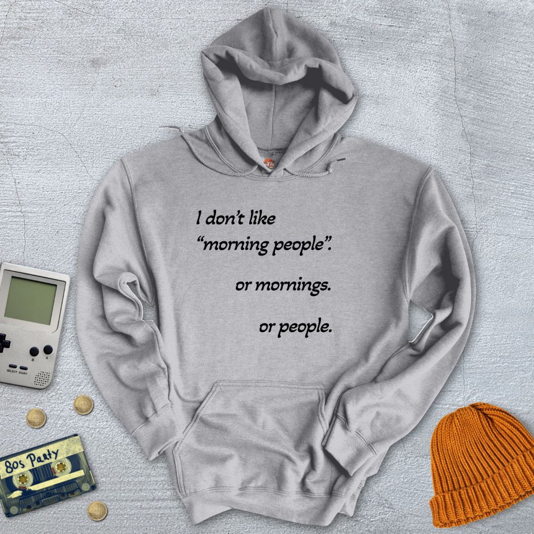 Printify Hoodie Sport Grey / S Morning People - Hoodie