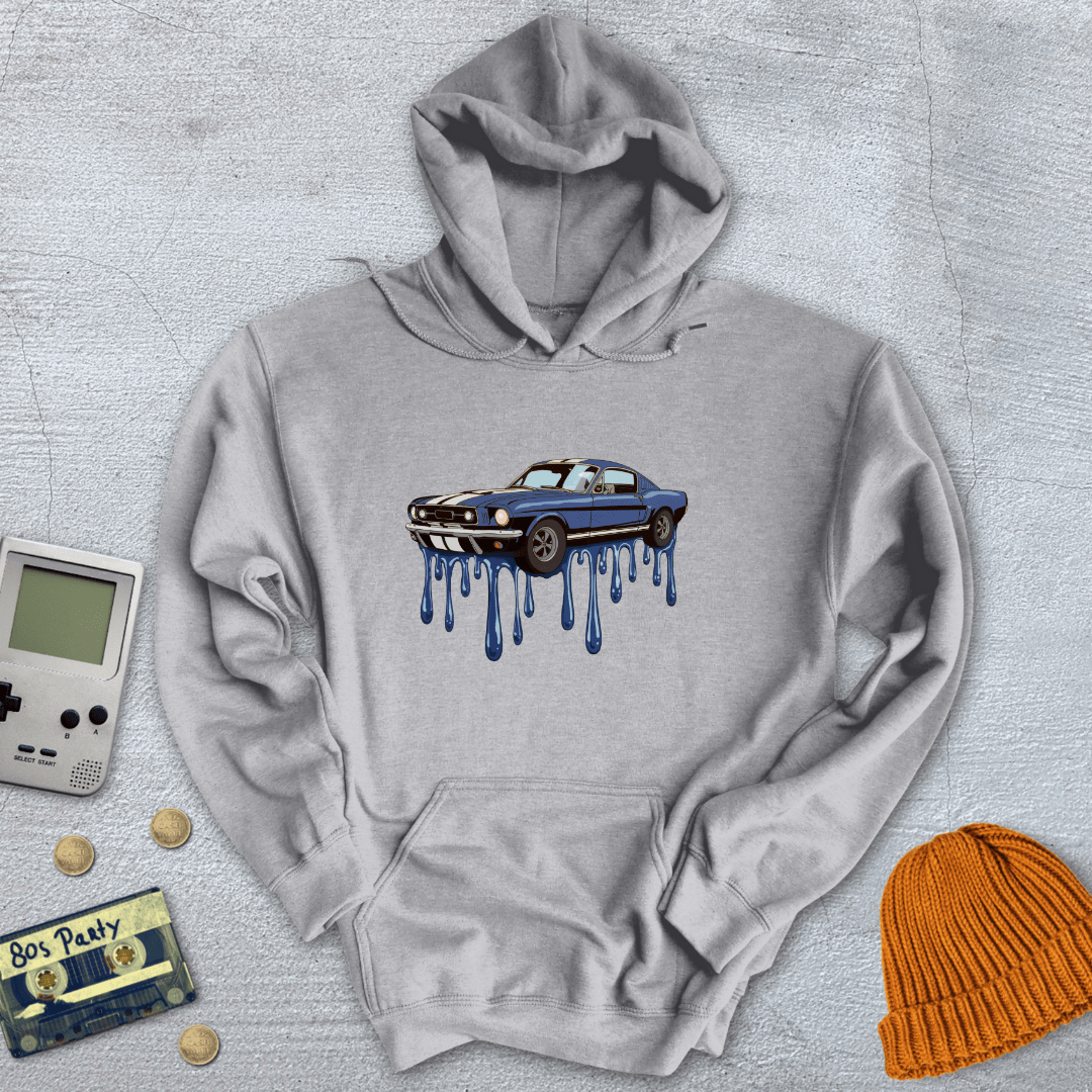 Printify Hoodie Sport Grey / S Muscle Car - Hoodie