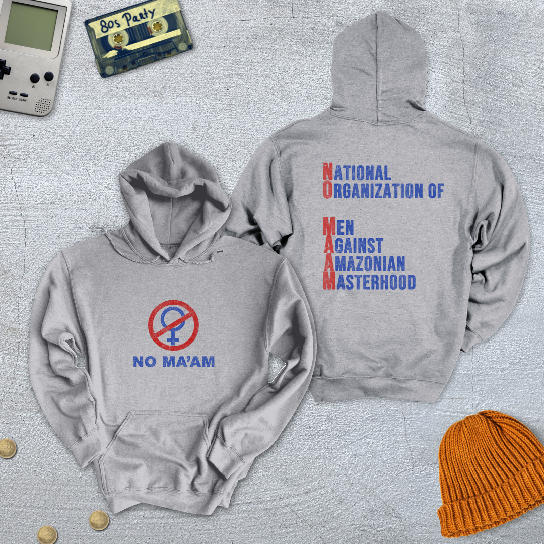 Printify Hoodie Sport Grey / S No Maam - Hoodie