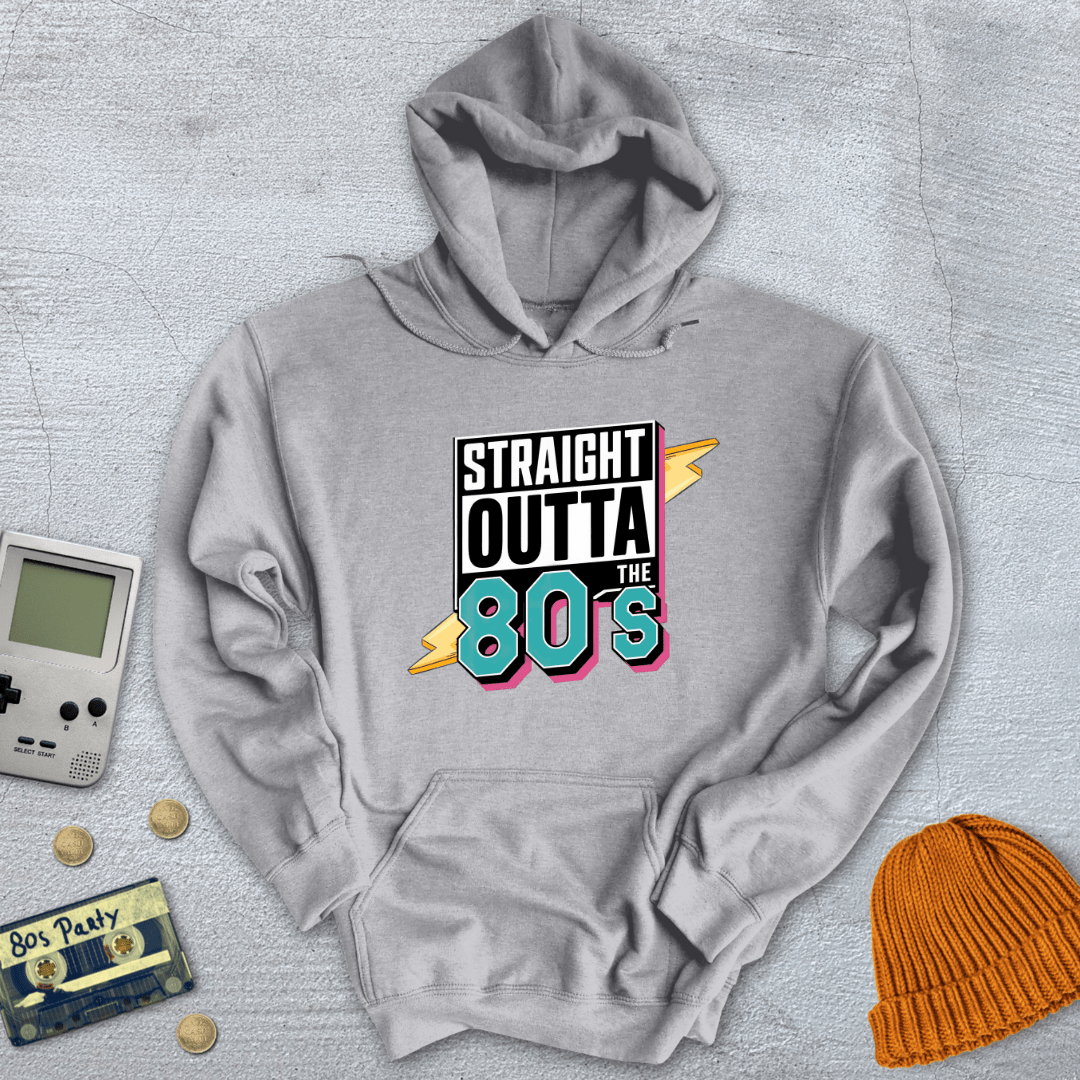 Printify Hoodie Sport Grey / S Outta the 80s - Hoodie