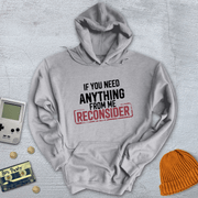 Printify Hoodie Sport Grey / S Reconsider - Hoodie