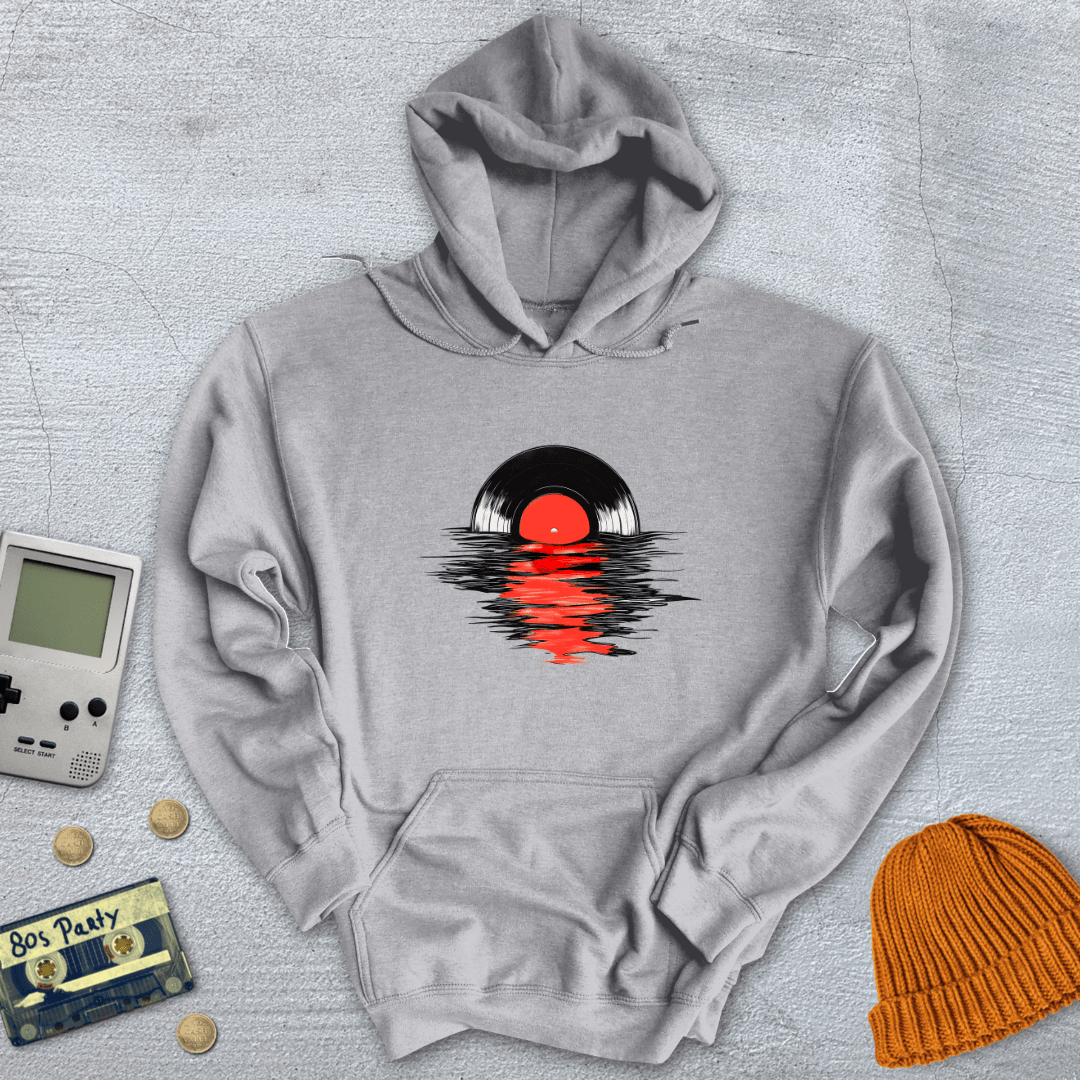 Printify Hoodie Sport Grey / S Record Sunset - Hoodie