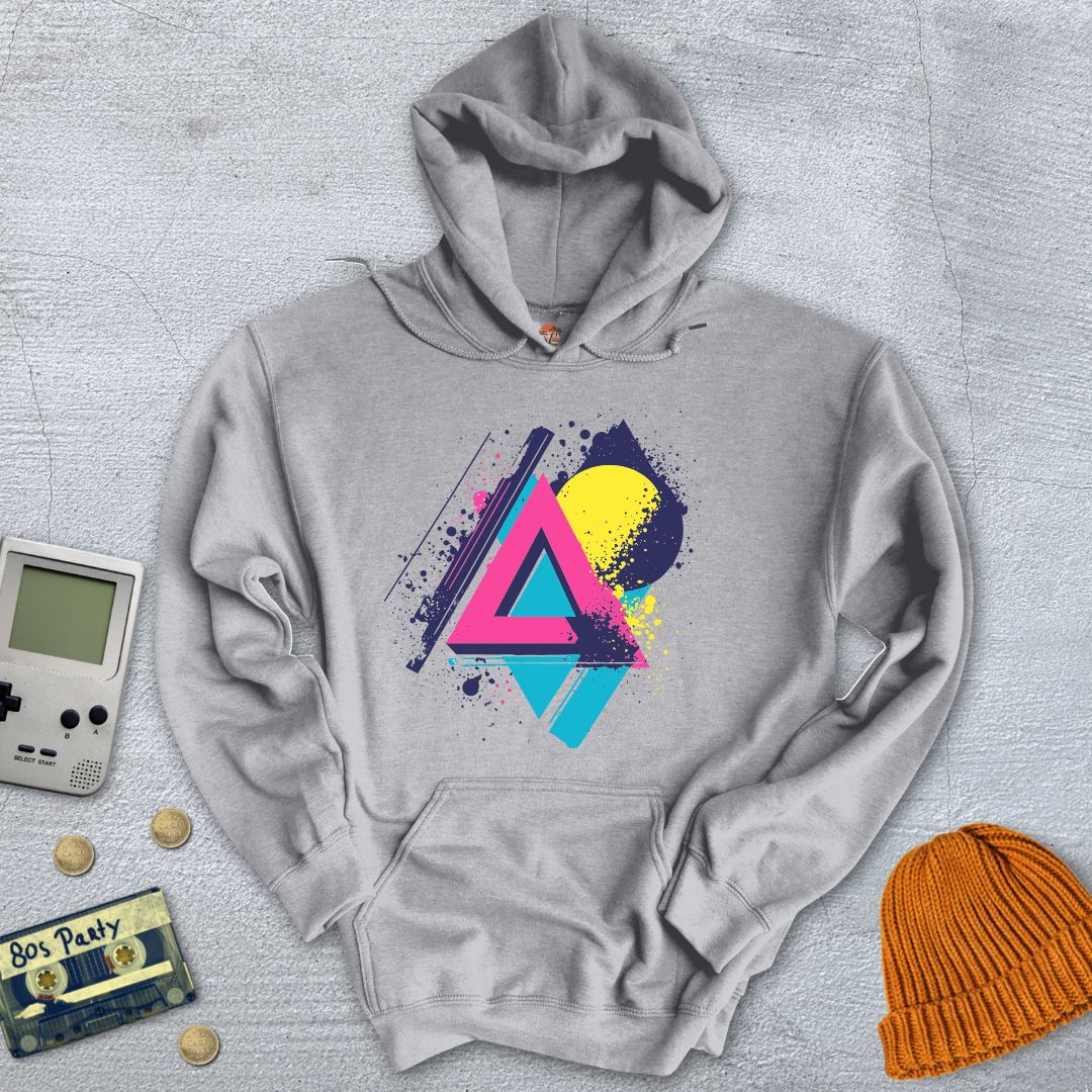 Printify Hoodie Sport Grey / S Retro Abstract - Hoodie
