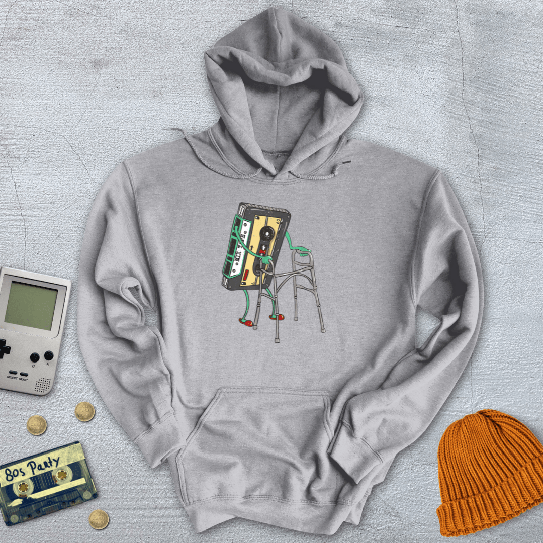 Printify Hoodie Sport Grey / S Retro Cassette - Hoodie