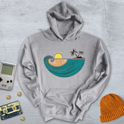 Printify Hoodie Sport Grey / S Retro Tropical Bliss - Hoodie
