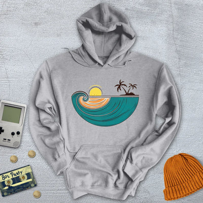 Retro Tropical Bliss - Hoodie - Throwback Paradise