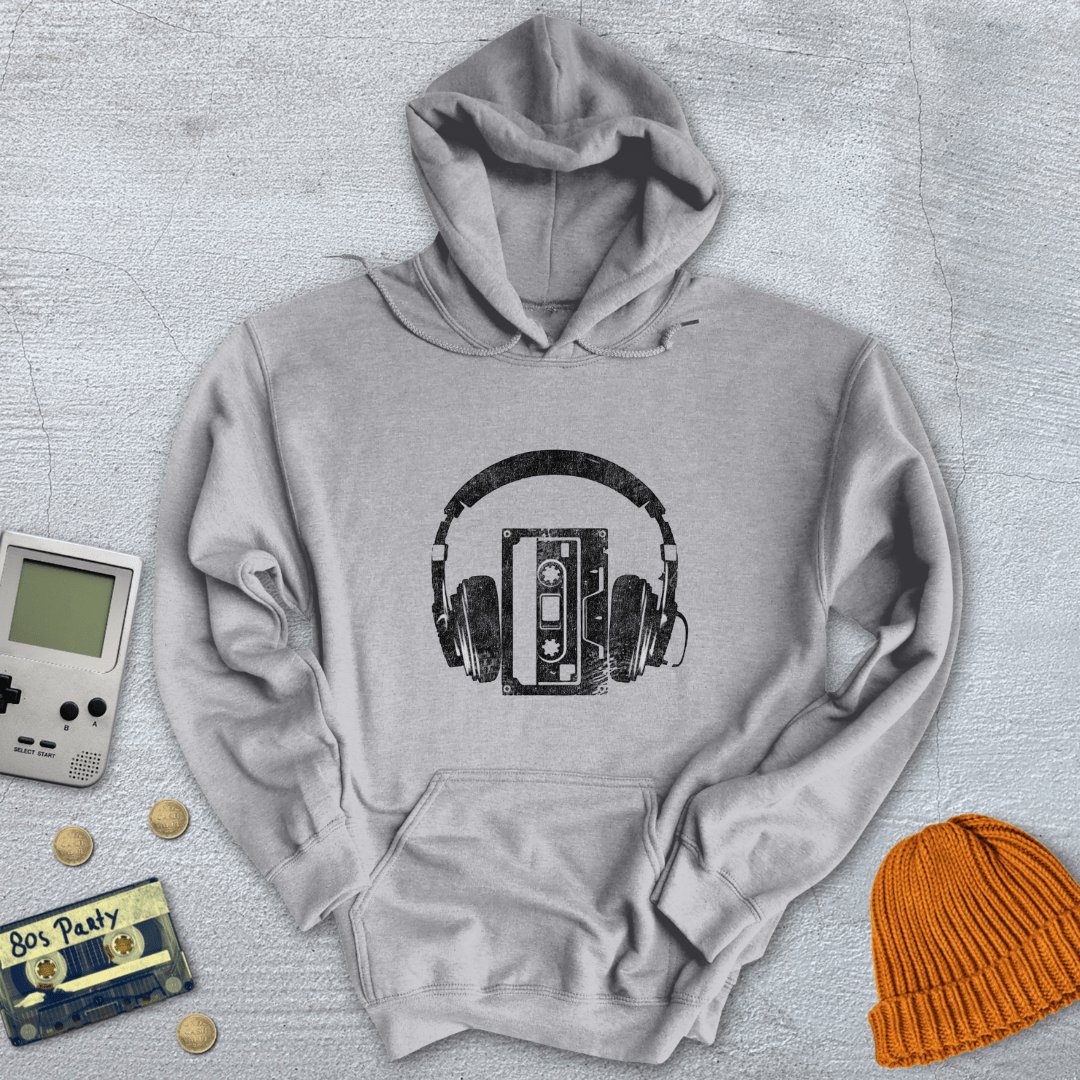 Printify Hoodie Sport Grey / S Speaker Cassette - Hoodie