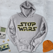 Printify Hoodie Sport Grey / S Stop Wars - Hoodie