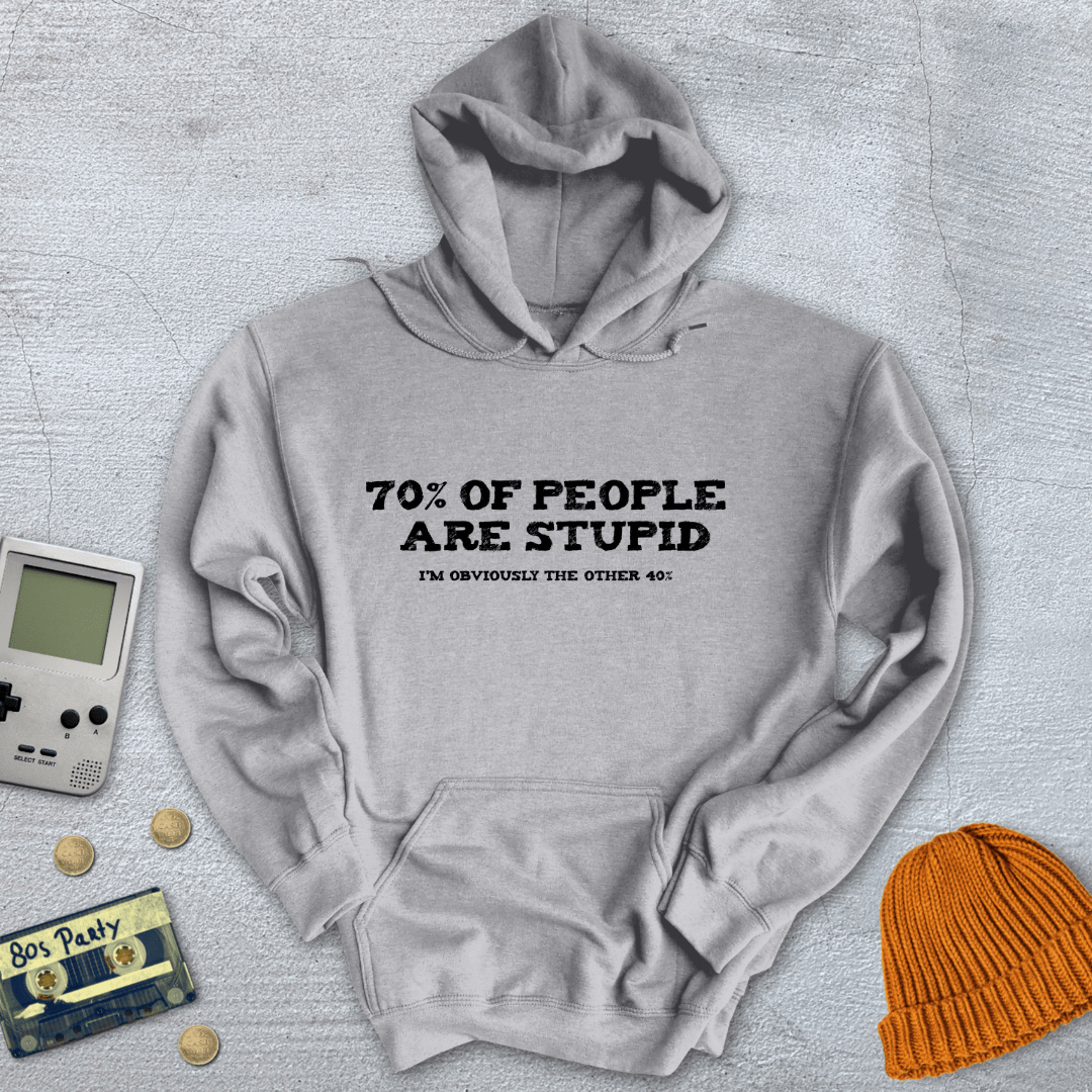 Printify Hoodie Sport Grey / S Stupid People - Hoodie