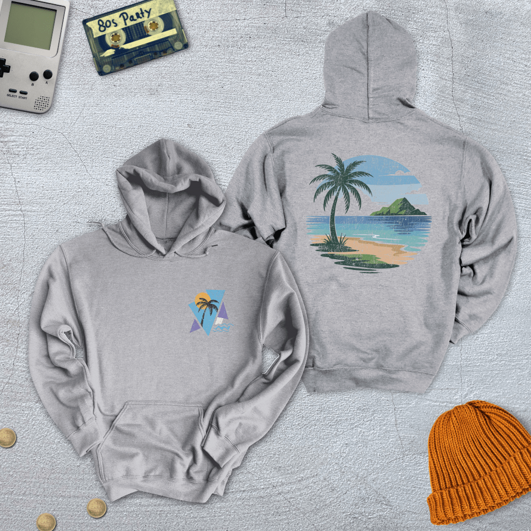 Printify Hoodie Sport Grey / S Vintage Beach Vibes - Hoodie