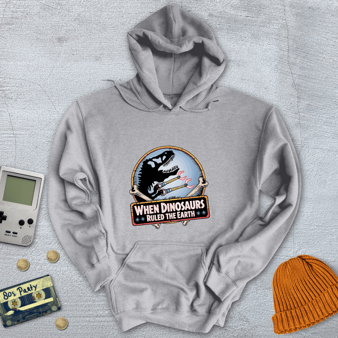 Printify Hoodie Sport Grey / S When Dinosaurs Ruled the Earth - Hoodie