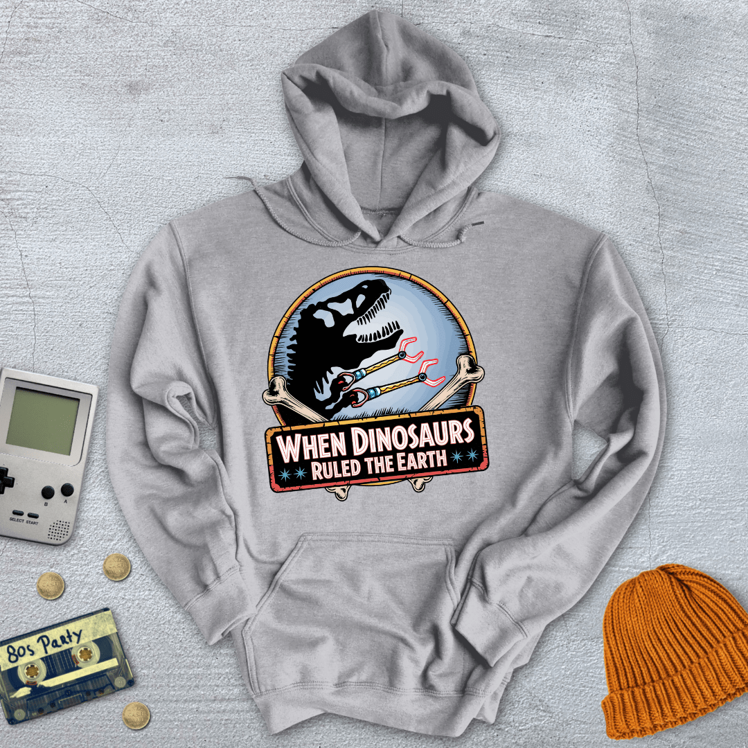 Printify Hoodie Sport Grey / S When Dinosaurs Ruled the Earth - Hoodie
