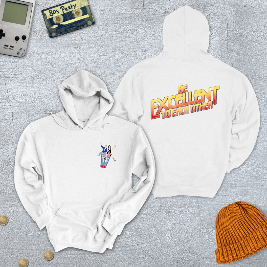 Printify Hoodie White / S Be Excellent - Hoodie
