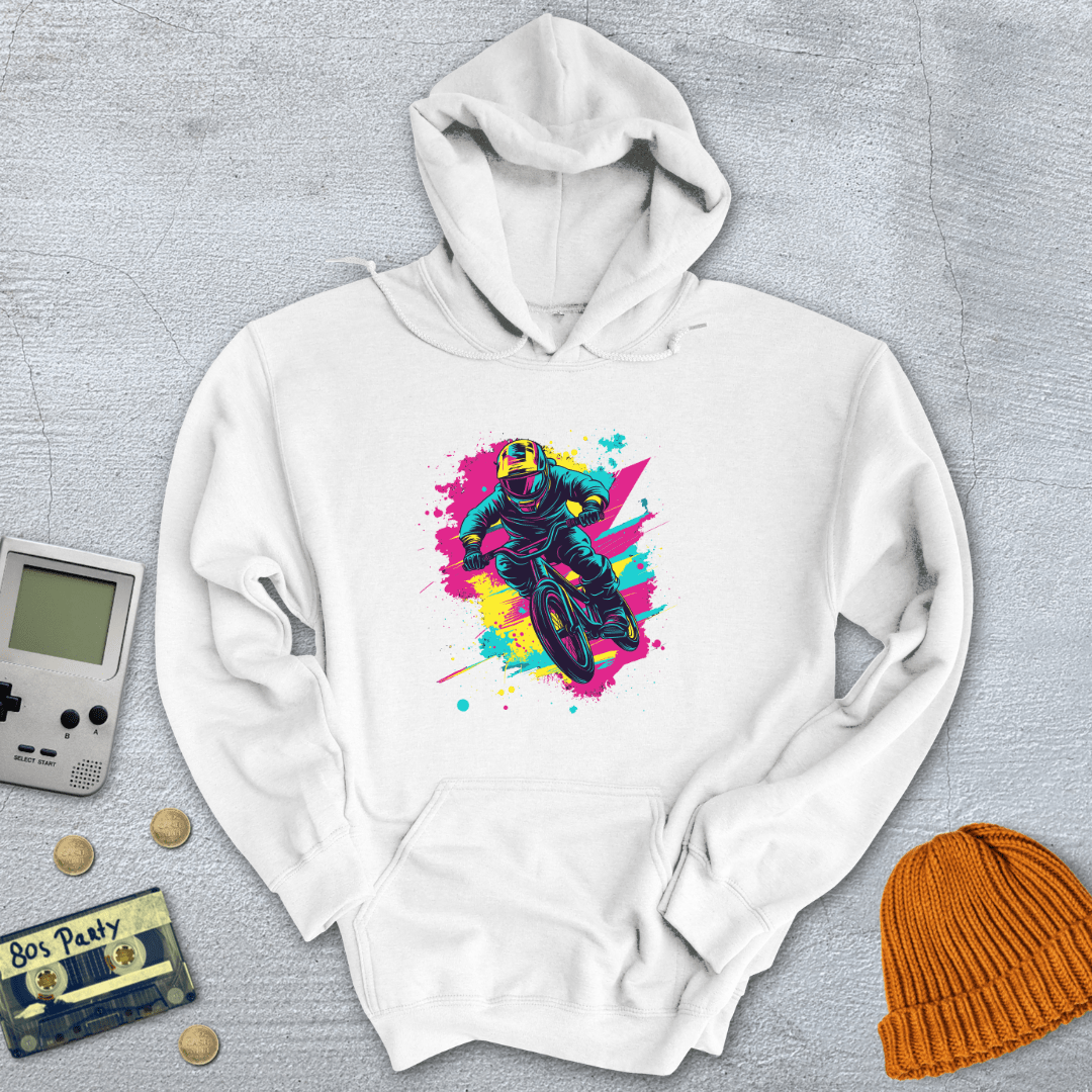 Printify Hoodie White / S BMX Kid - Hoodie