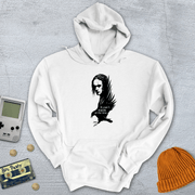 Printify Hoodie White / S Crow - Hoodie