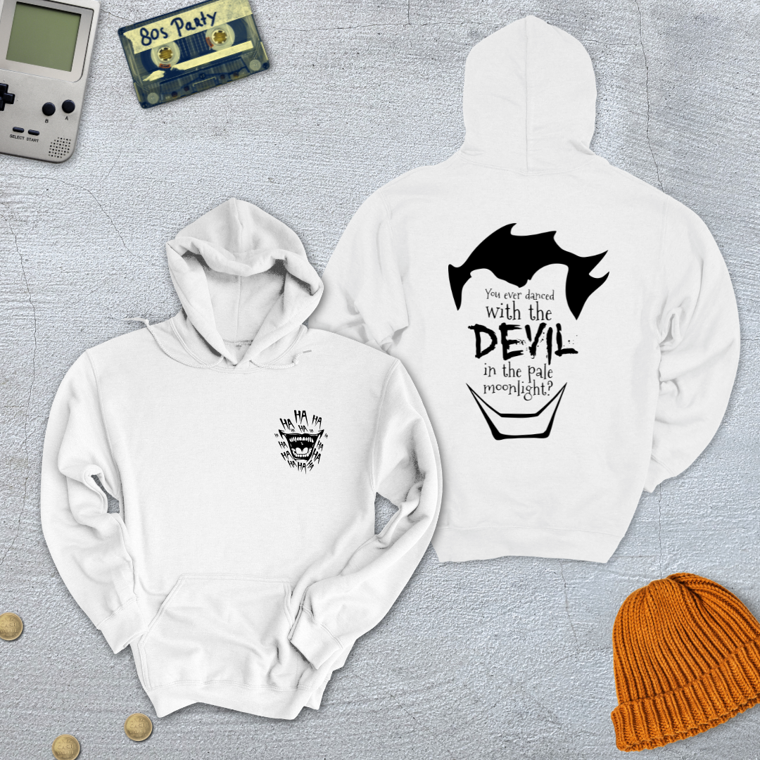 Printify Hoodie White / S Dance with the Devil - Hoodie