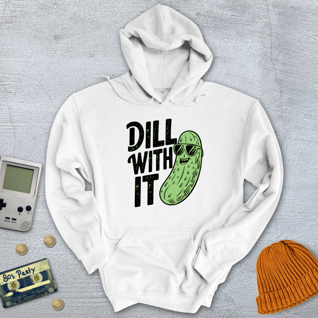 Printify Hoodie White / S Dill With It - Hoodie