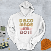 Printify Hoodie White / S Disco Made Me - Hoodie