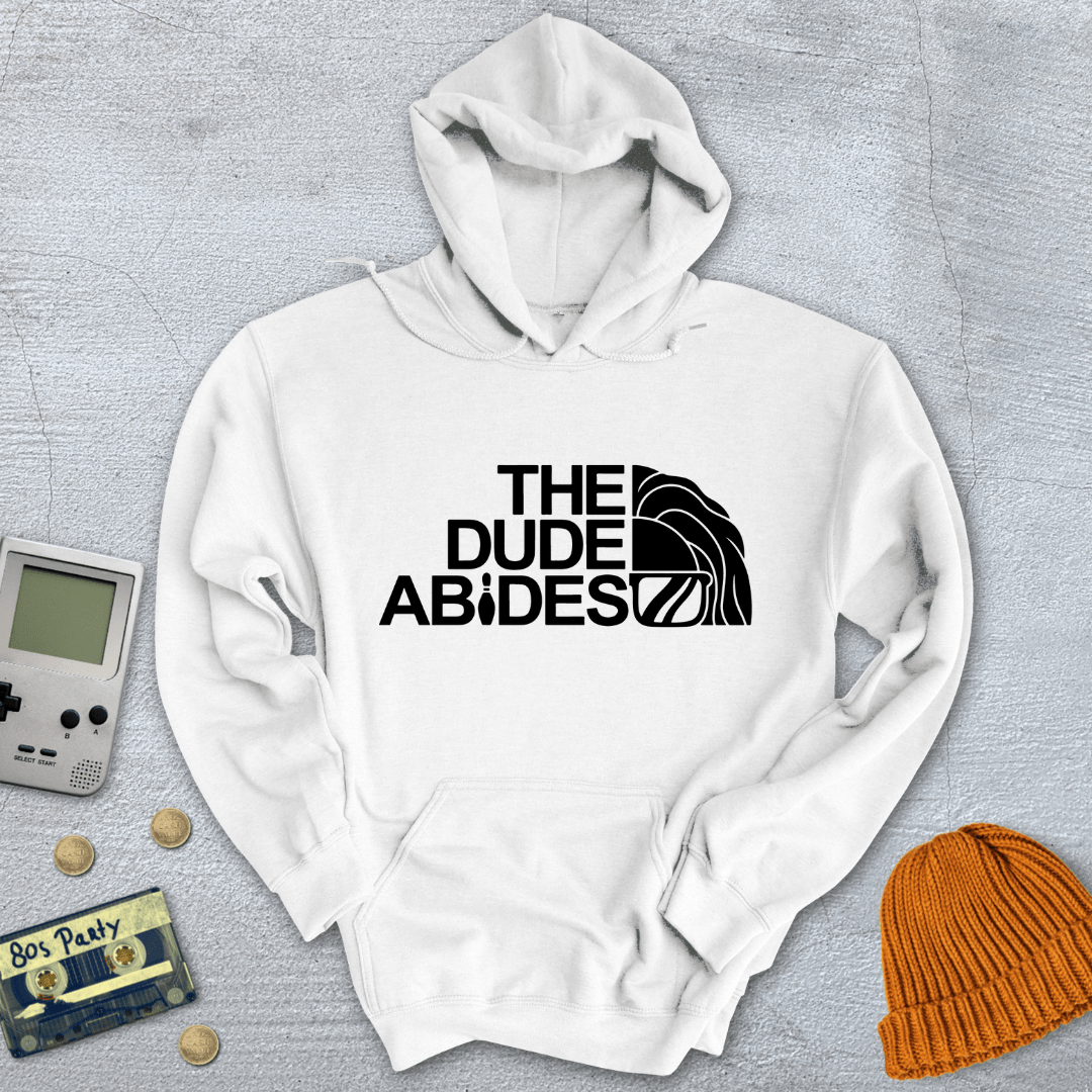 Printify Hoodie White / S Dude Abides - Hoodie