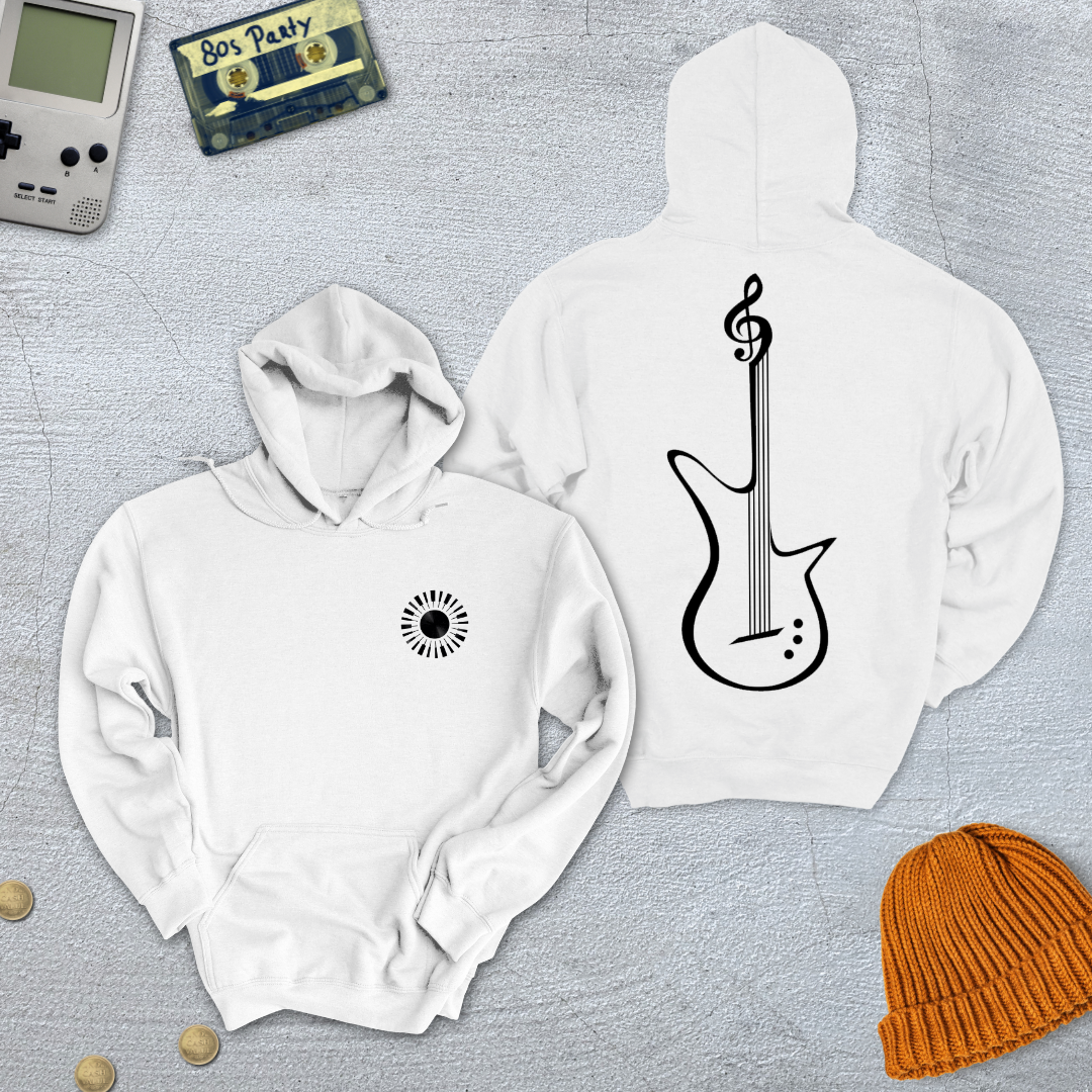 Printify Hoodie White / S Elegant Tunes - Hoodie