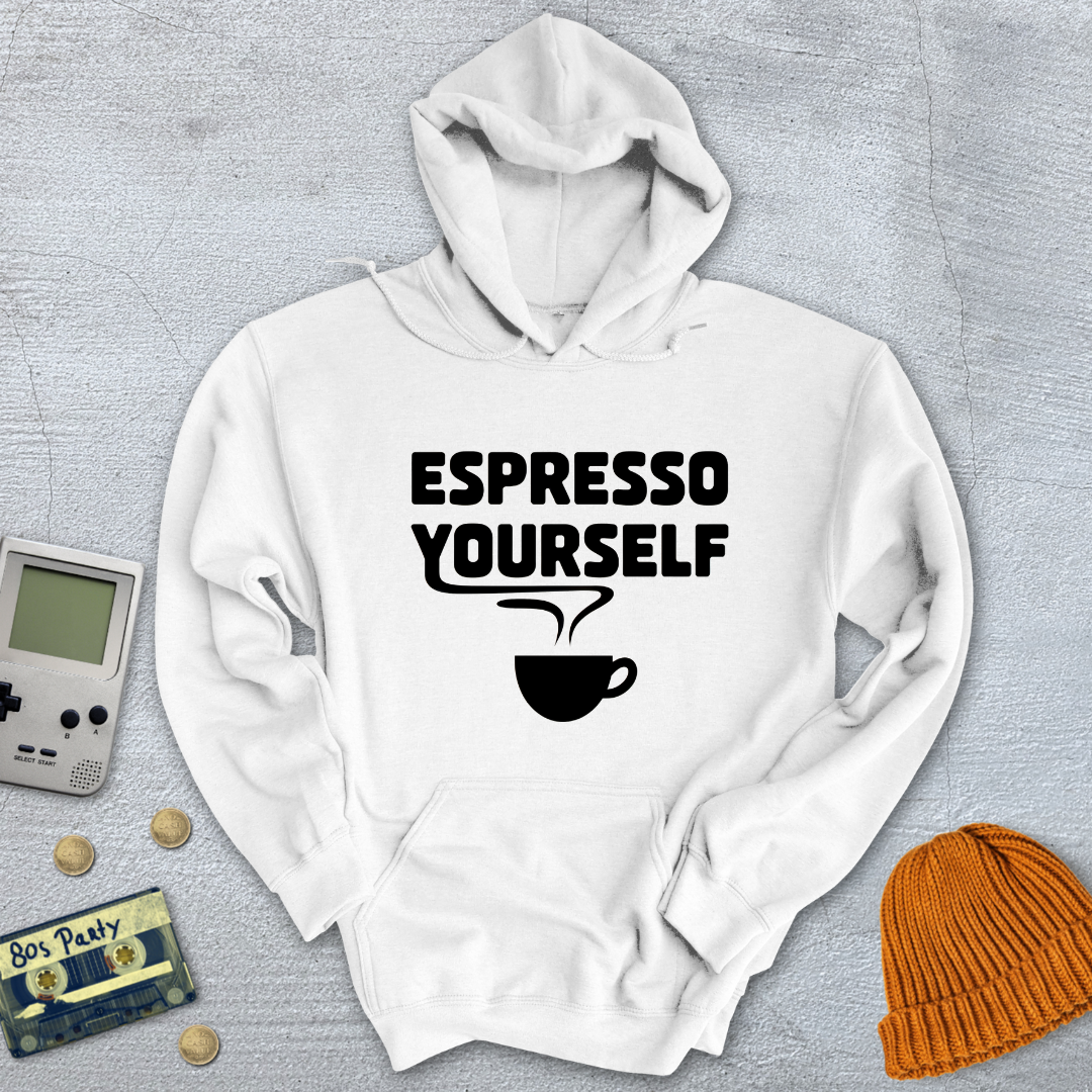 Printify Hoodie White / S Espresso Yourself - Hoodie