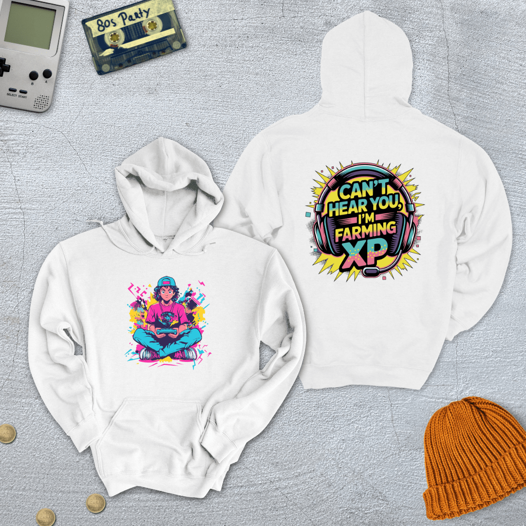 Printify Hoodie White / S Farming XP - Hoodie