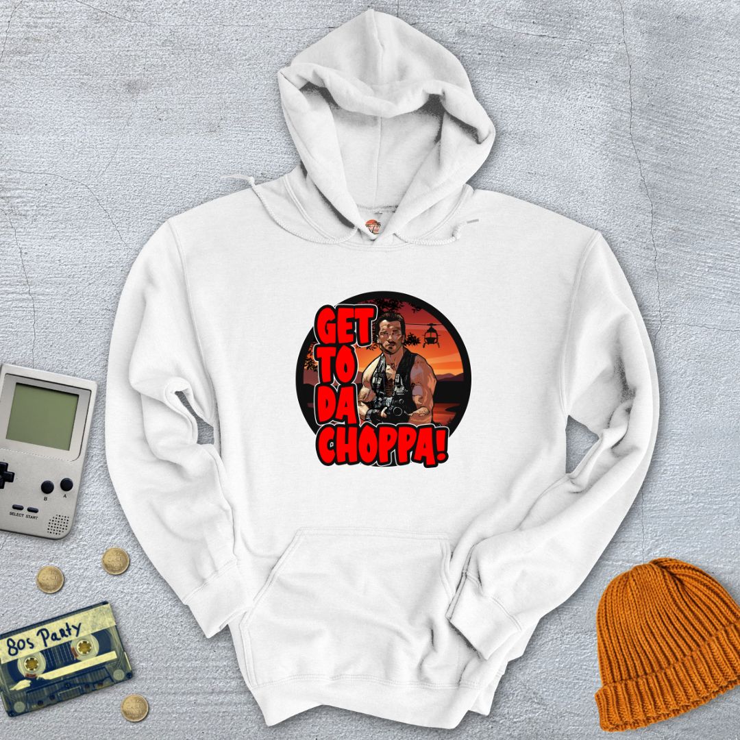Printify Hoodie White / S GetToDaChoppa - Hoodie