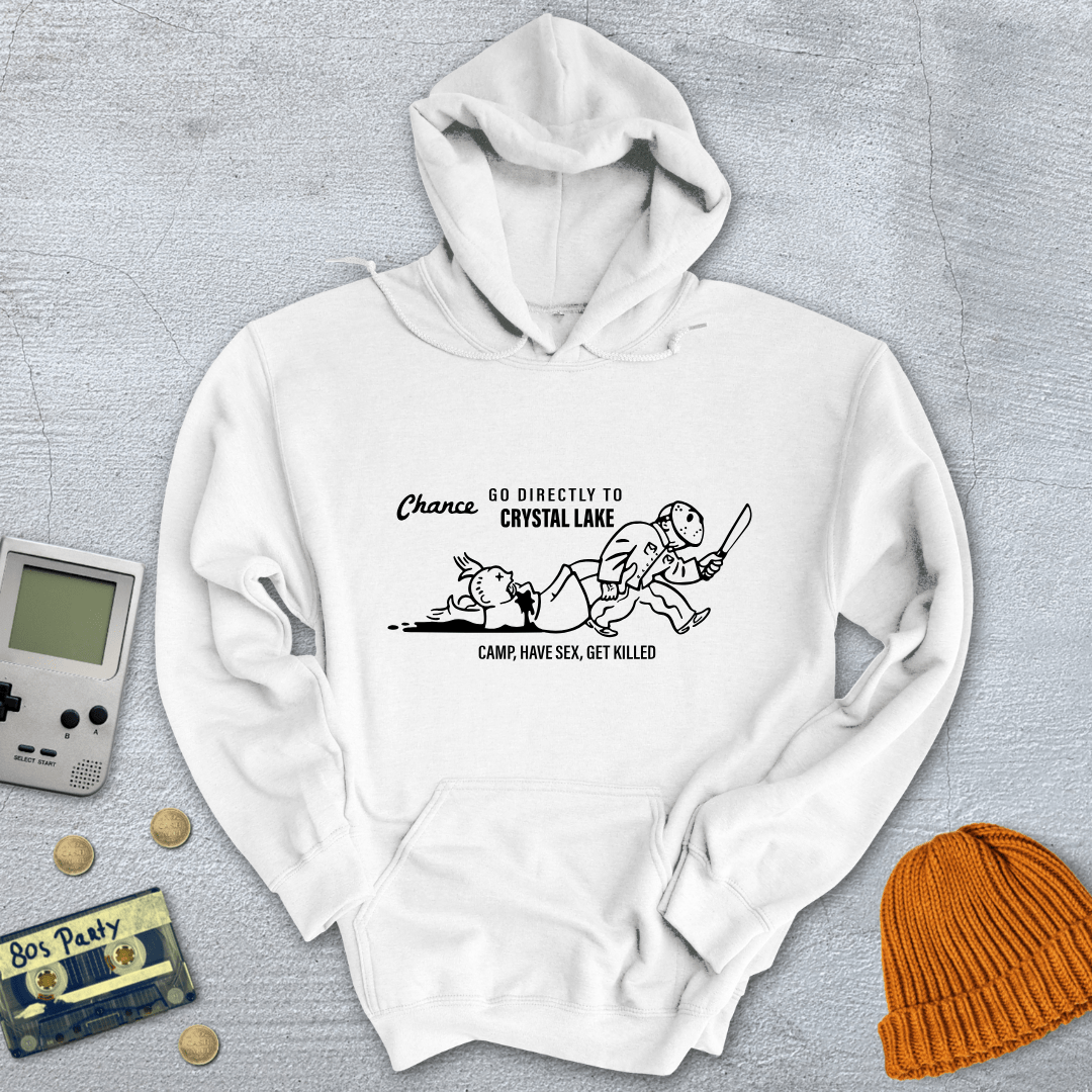 Printify Hoodie White / S Go to Crystal Lake - Hoodie