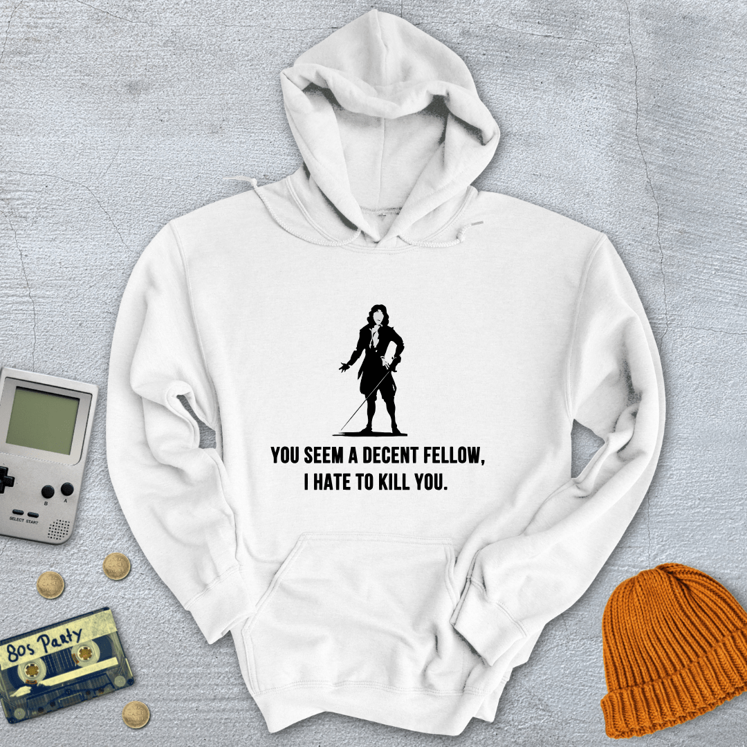 Printify Hoodie White / S Hate to kill you - Hoodie