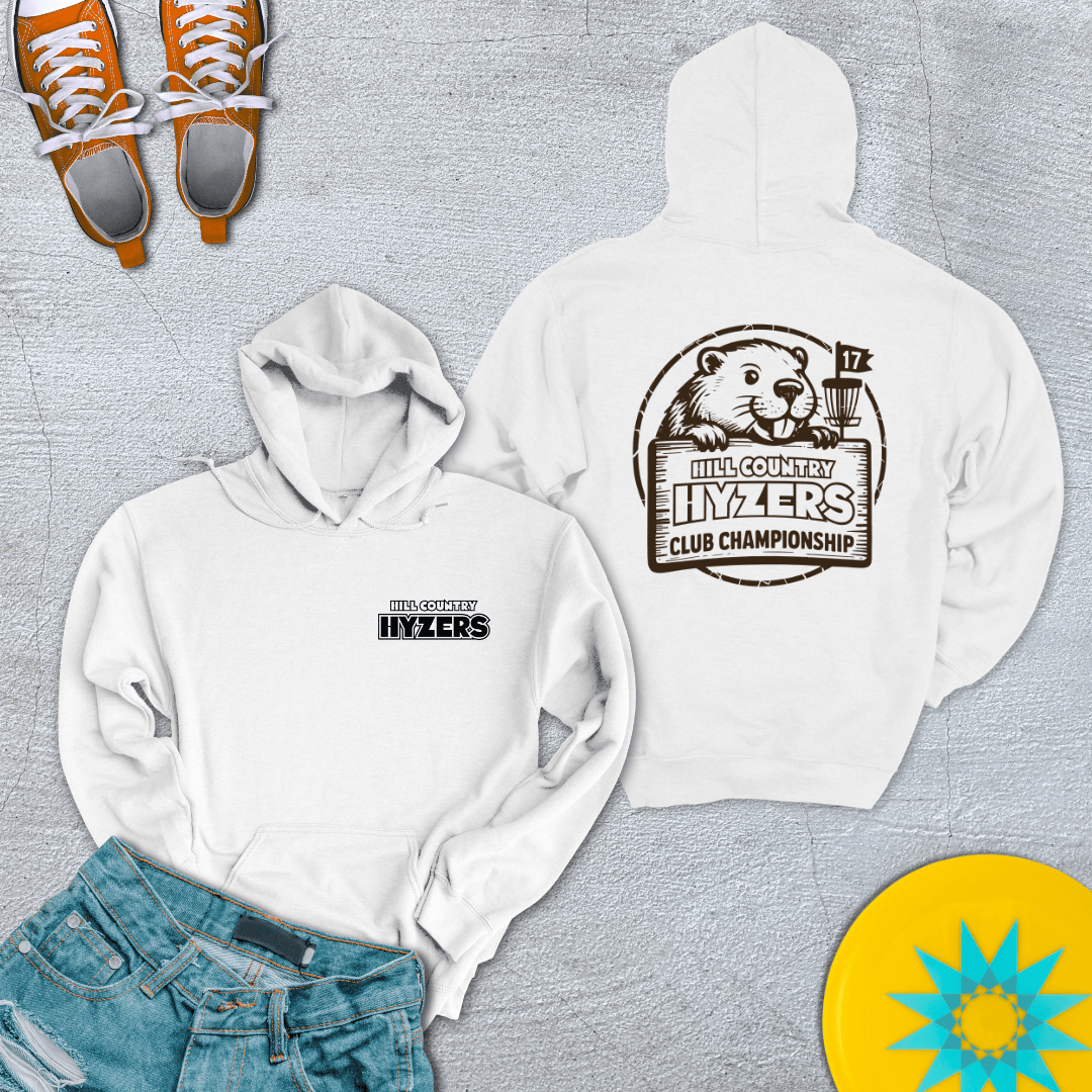 Printify Hoodie White / S Hill Country Hyzers Disc Golf Championship - Hoodie