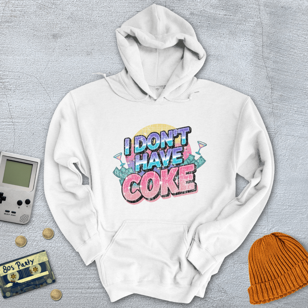 Printify Hoodie White / S I don't have coke - Hoodie