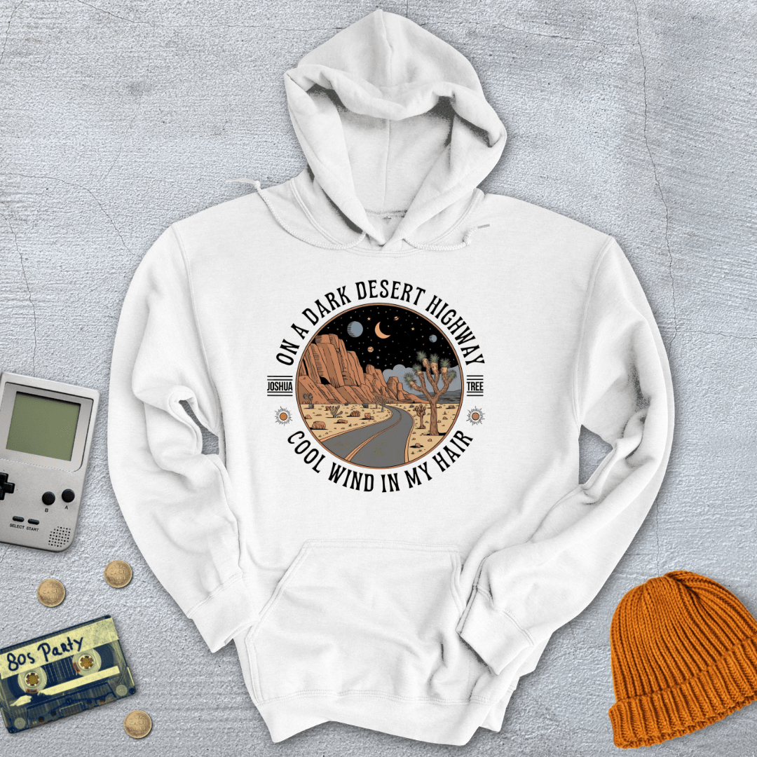 Printify Hoodie White / S Joshua Tree Hwy - Hoodie