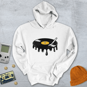Printify Hoodie White / S Melted Record - Hoodie