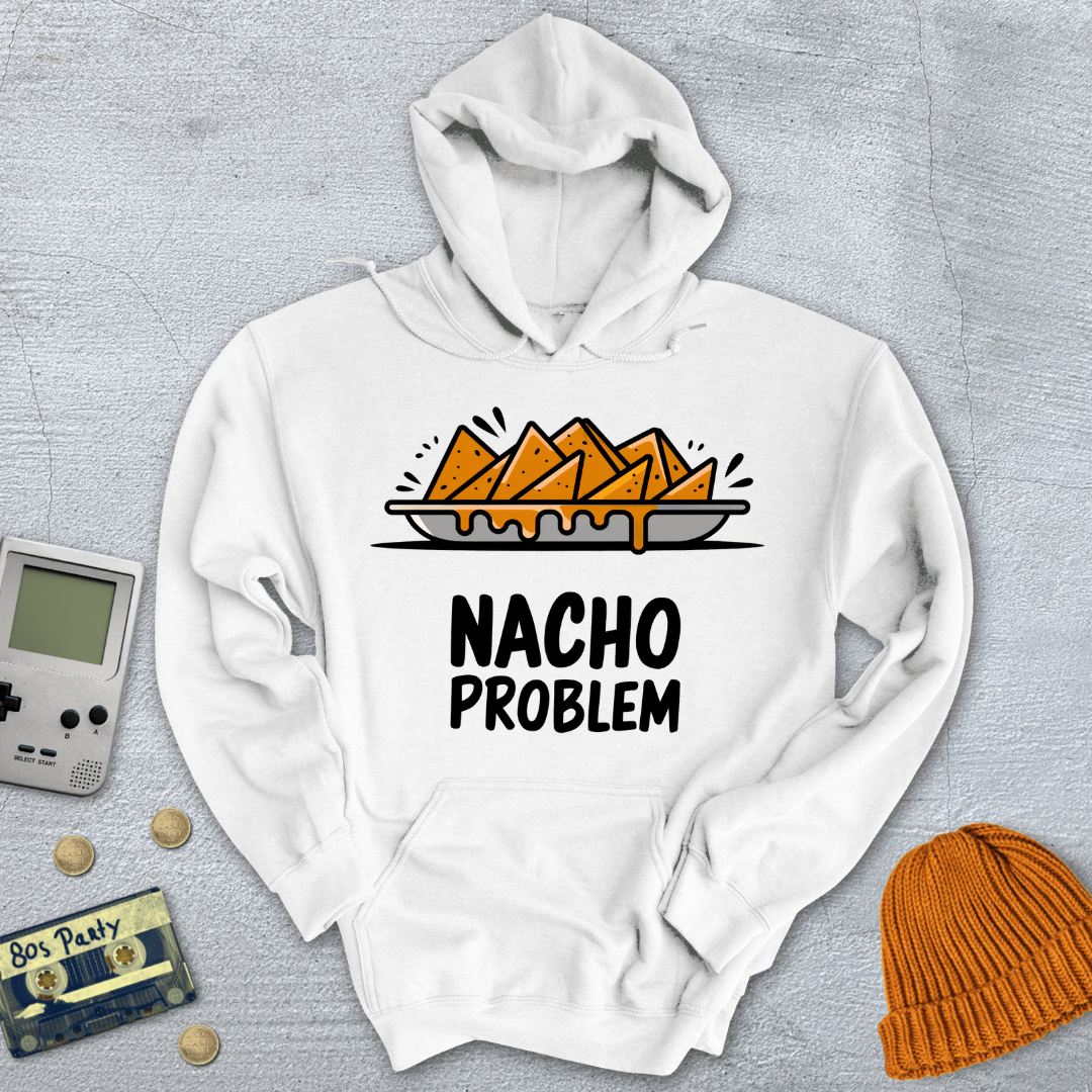 Printify Hoodie White / S Nacho Problem - Hoodie