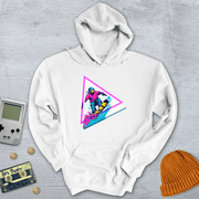 Printify Hoodie White / S Neon Triangle Shred - Hoodie