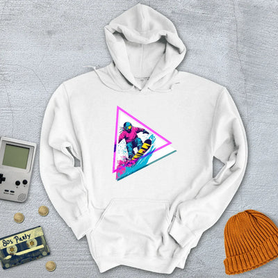 Neon Triangle Shred - Hoodie - Throwback Paradise