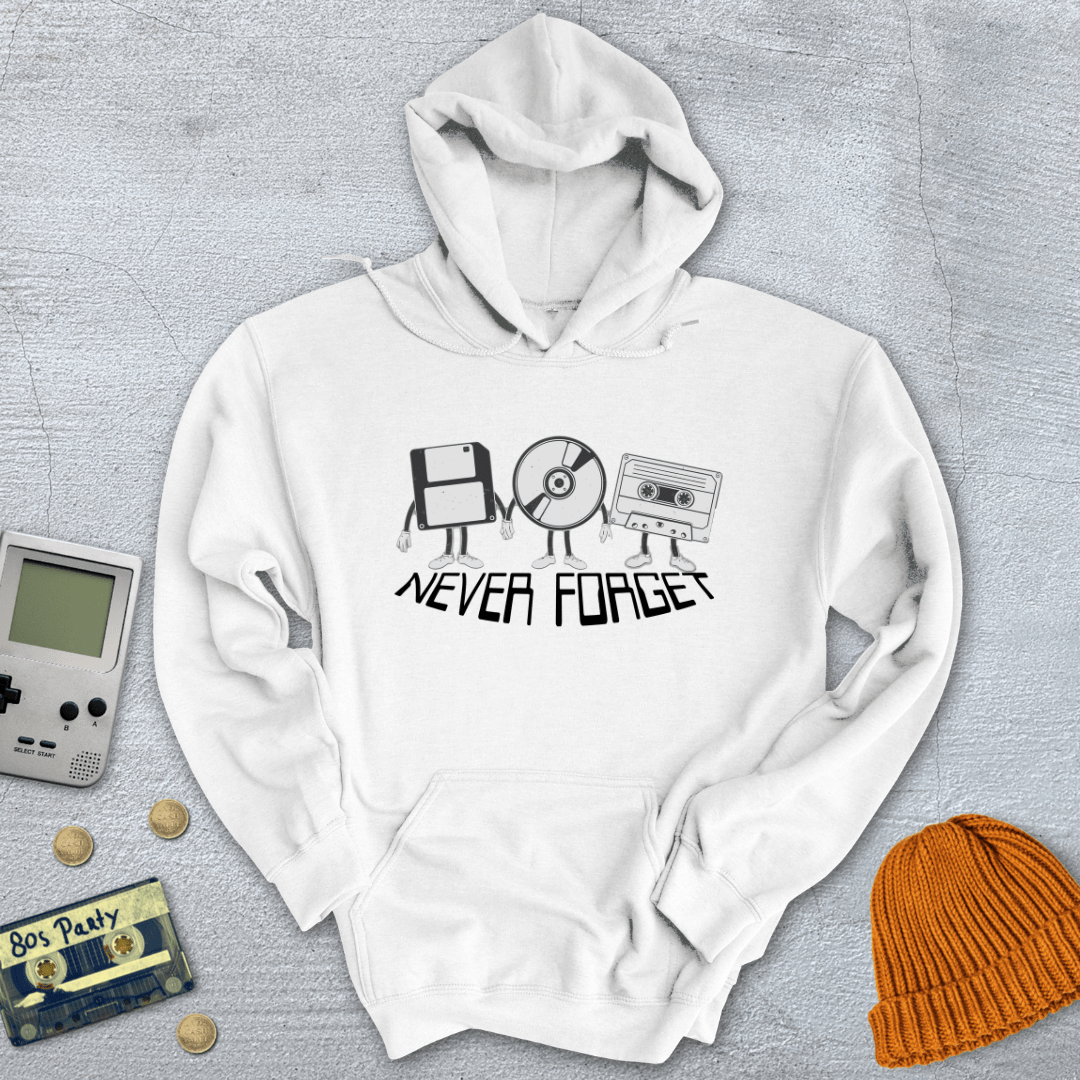 Printify Hoodie White / S Never Forget - Hoodie