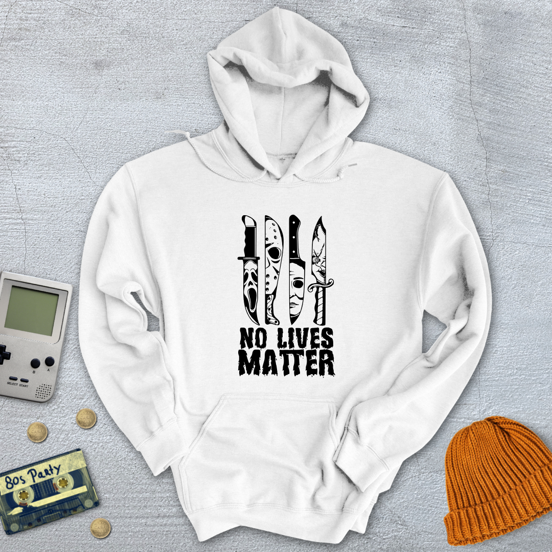 Printify Hoodie White / S No LIves Matter - Hoodie