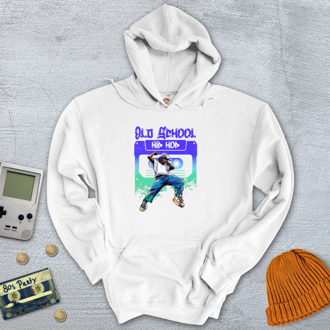 Printify Hoodie White / S Old School HipHop - Hoodie