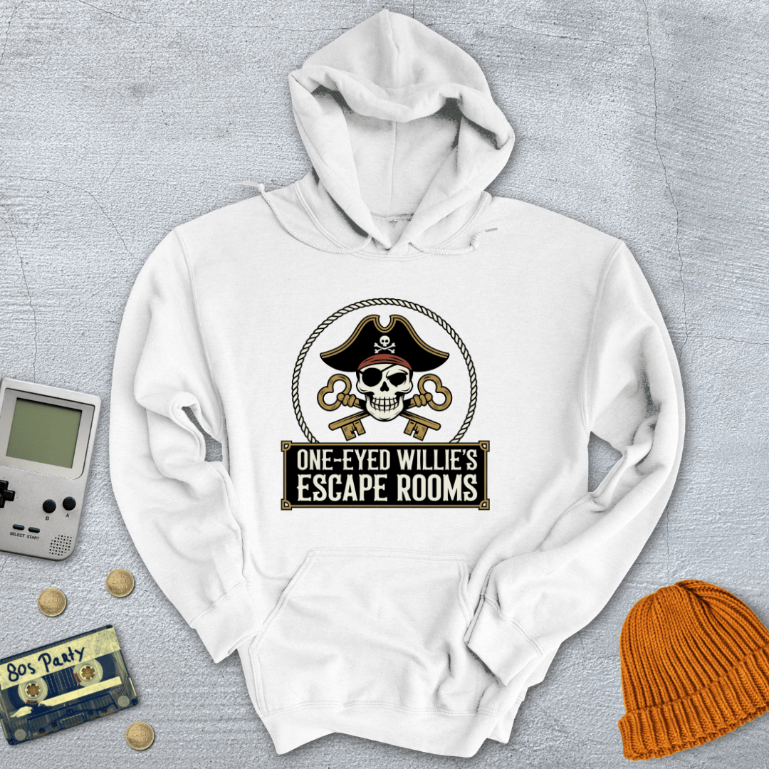 Printify Hoodie White / S One Eyed Willie - Hoodie