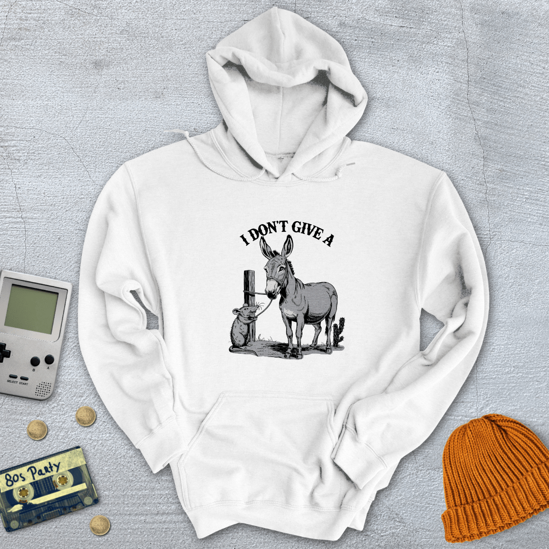 Printify Hoodie White / S Rats Ass - Hoodie