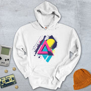 Printify Hoodie White / S Retro Abstract - Hoodie