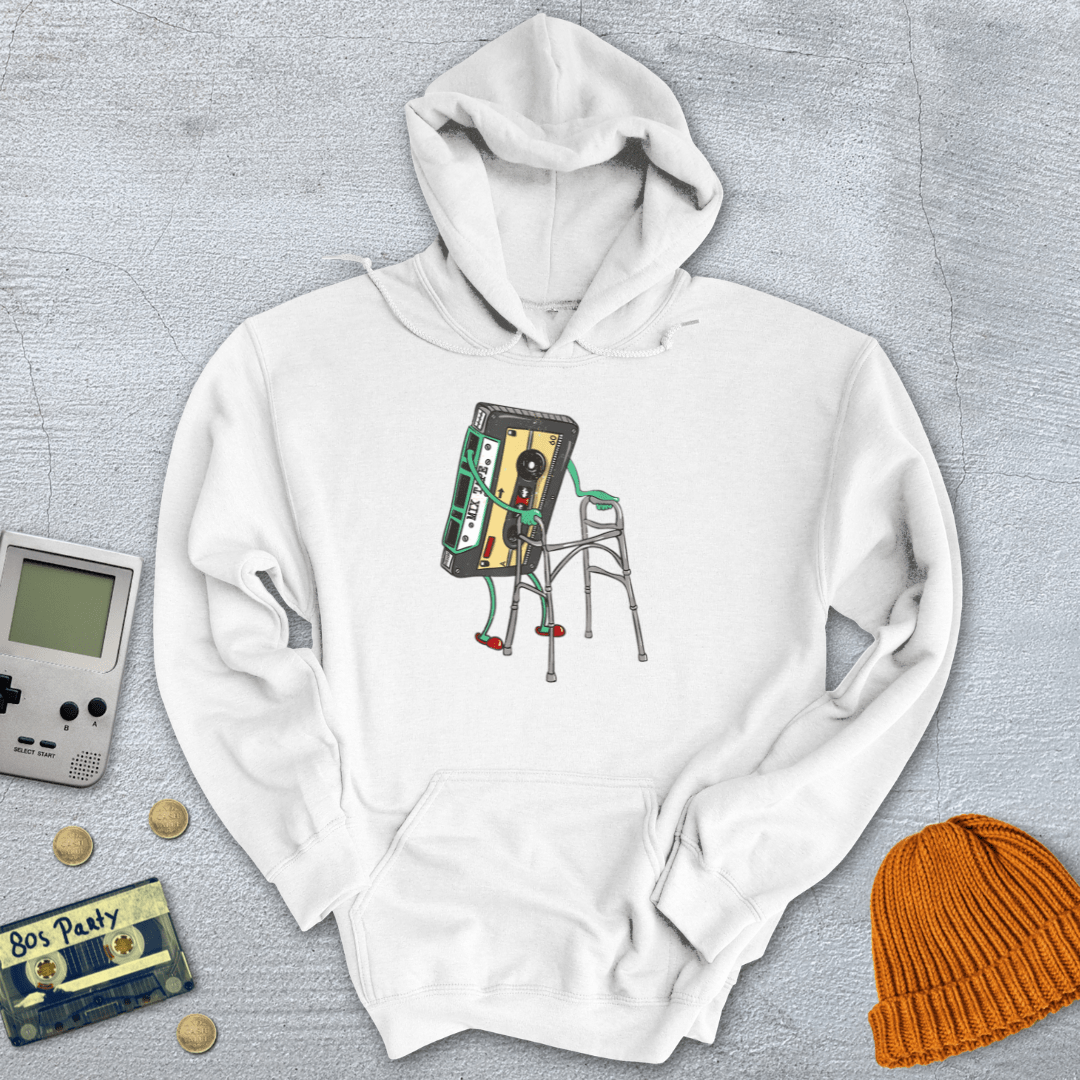 Printify Hoodie White / S Retro Cassette - Hoodie