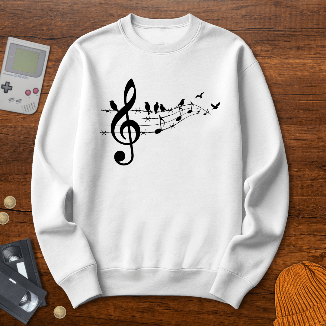 Printify Hoodie White / S Song Birds - Sweatshirt