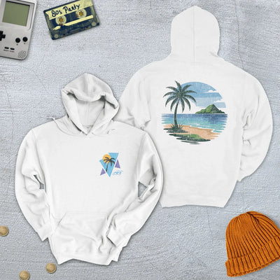 Vintage Beach Vibes - Hoodie - Throwback Paradise
