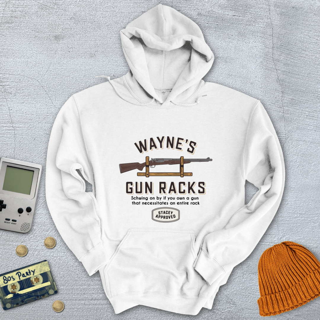 Printify Hoodie White / S Waynes Guns - Hoodie