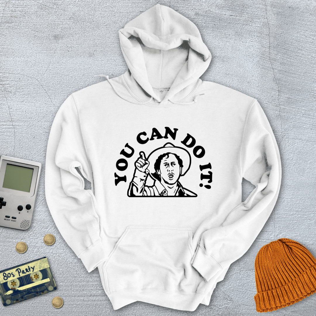 Printify Hoodie White / S You Can Do it - Hoodie