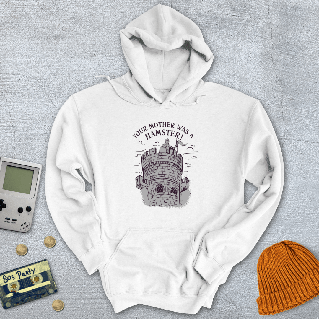 Printify Hoodie White / S Your Mother was a hampster - Hoodie