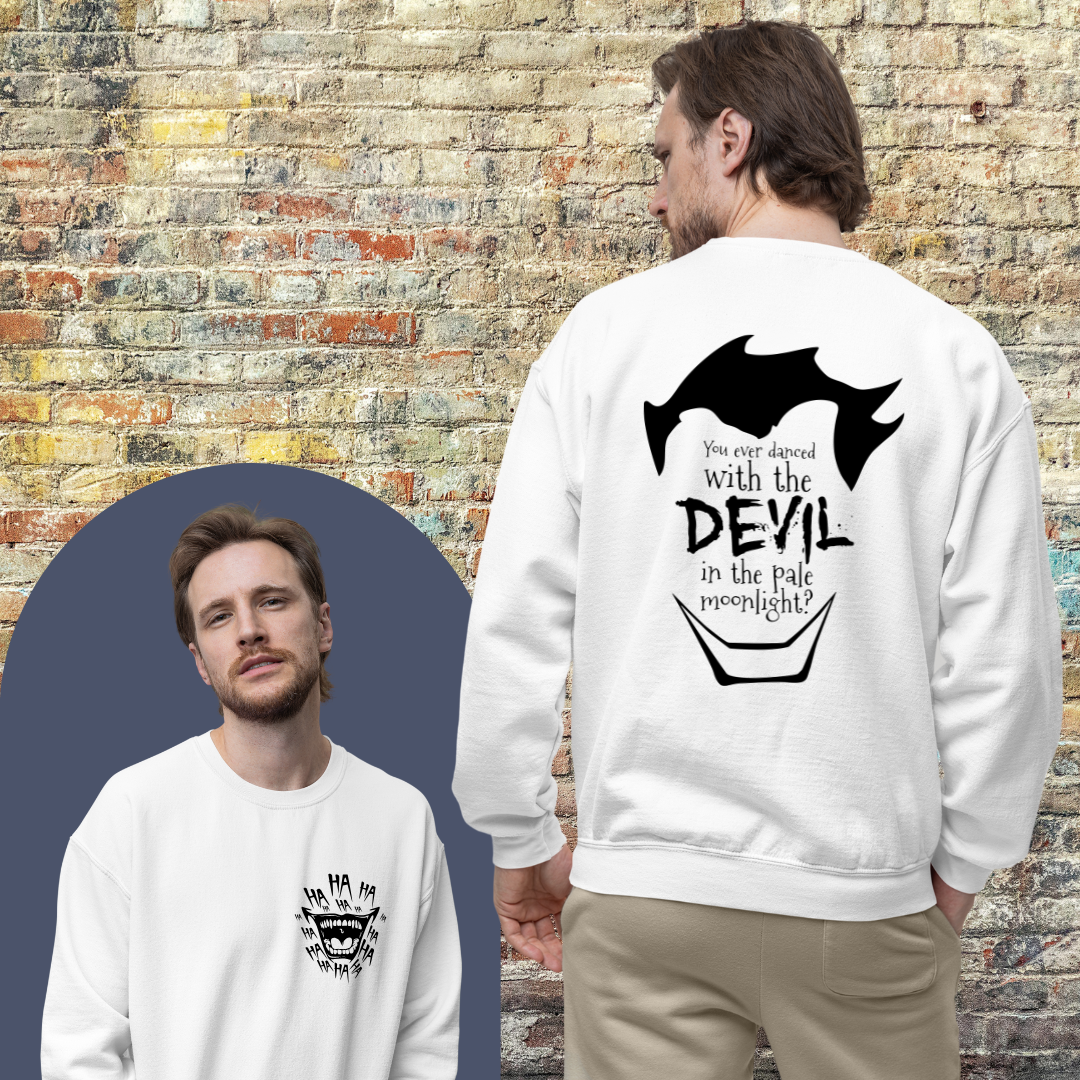 Printify Sweatshirt Dance with the Devil - Sweatshirt